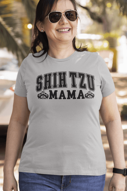 "Shih Tzu Mama" T-Shirt - Perfect gift for proud dog moms. Stylish & comfy. - Shih Tzu Gifts