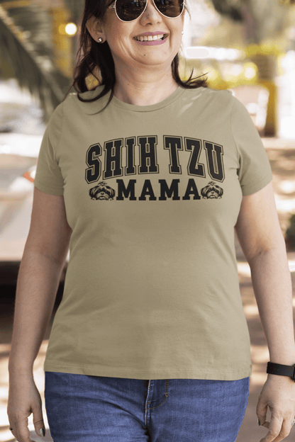 "Shih Tzu Mama" T-Shirt - Perfect gift for proud dog moms. Stylish & comfy. - Shih Tzu Gifts