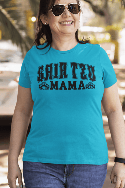 "Shih Tzu Mama" T-Shirt - Perfect gift for proud dog moms. Stylish & comfy. - Shih Tzu Gifts