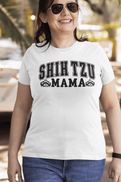 "Shih Tzu Mama" T-Shirt - Perfect gift for proud dog moms. Stylish & comfy. - Shih Tzu Gifts