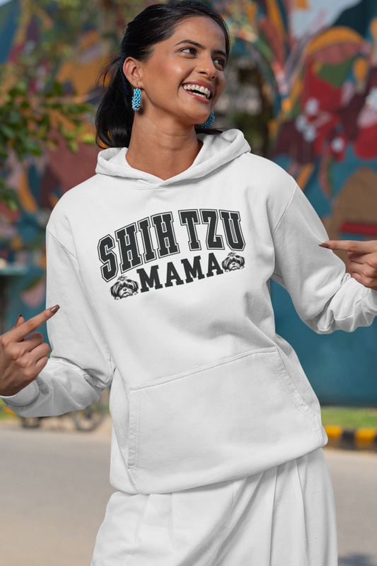 Shih Tzu Mama Hooded Sweatshirt - Shih Tzu Gifts