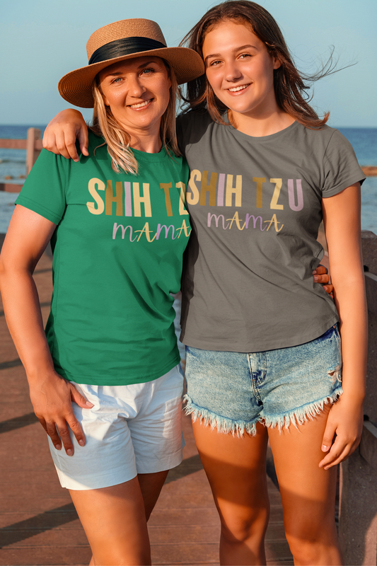 Shih Tzu Mama Words T-Shirt