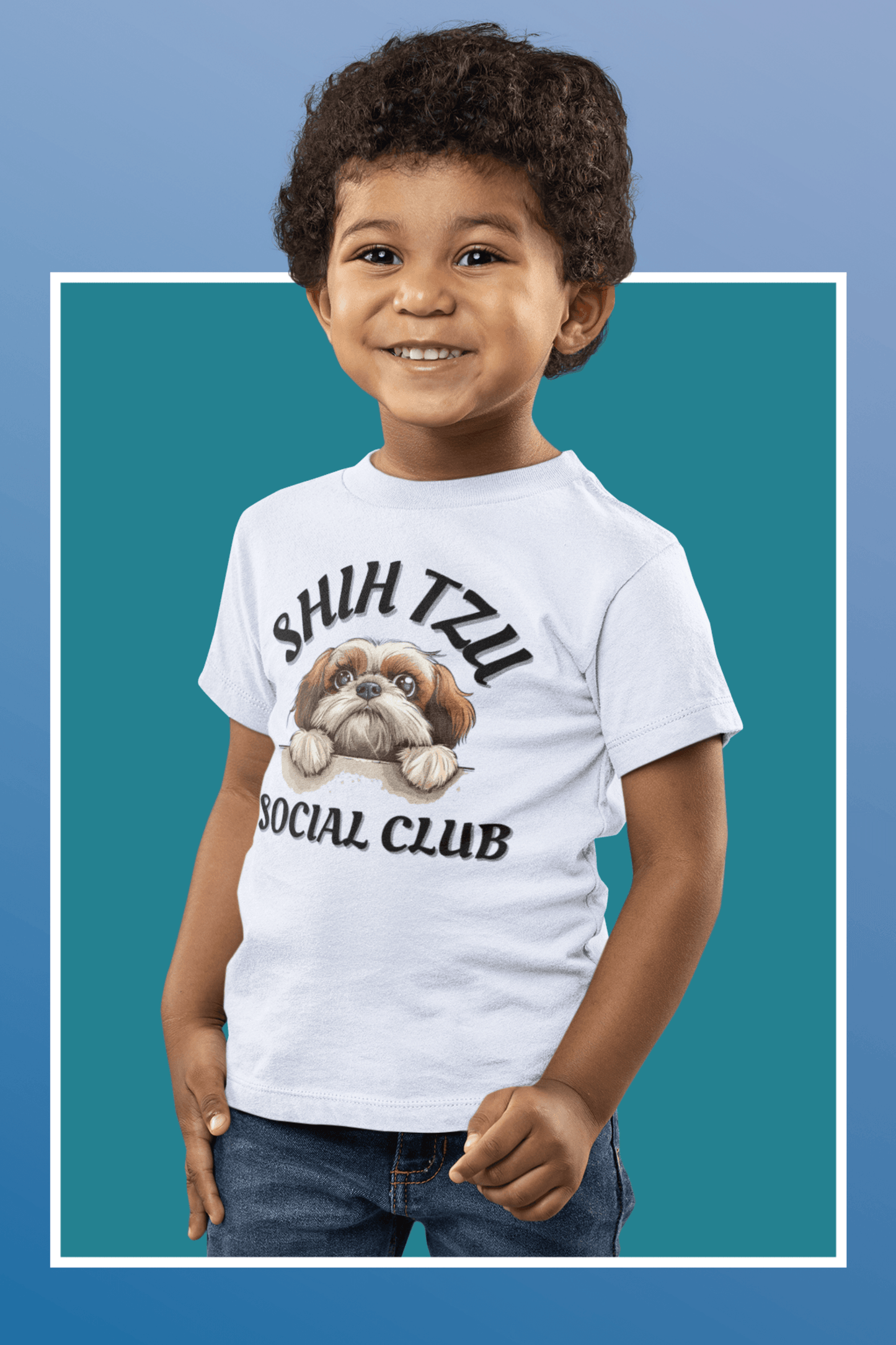 Shih Tzu Social Club Youth Short Sleeve Tee - Shih Tzu Gifts