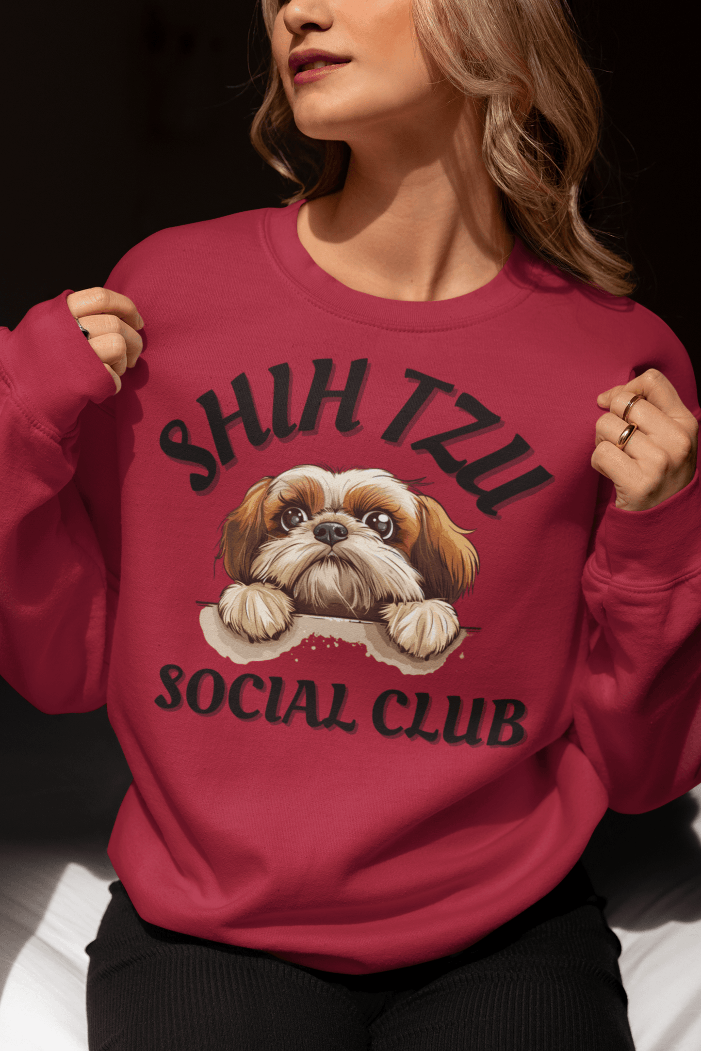 Shih Tzu Social Club Sweatshirt - Shih Tzu Gifts