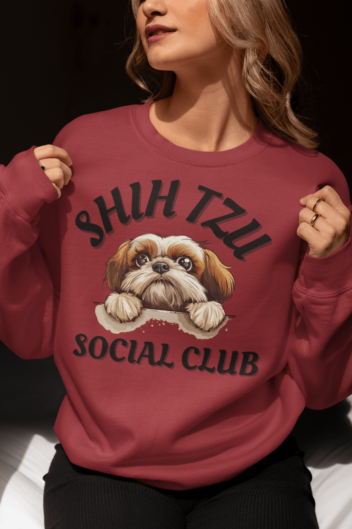 Shih Tzu Social Club Sweatshirt - Shih Tzu Gifts