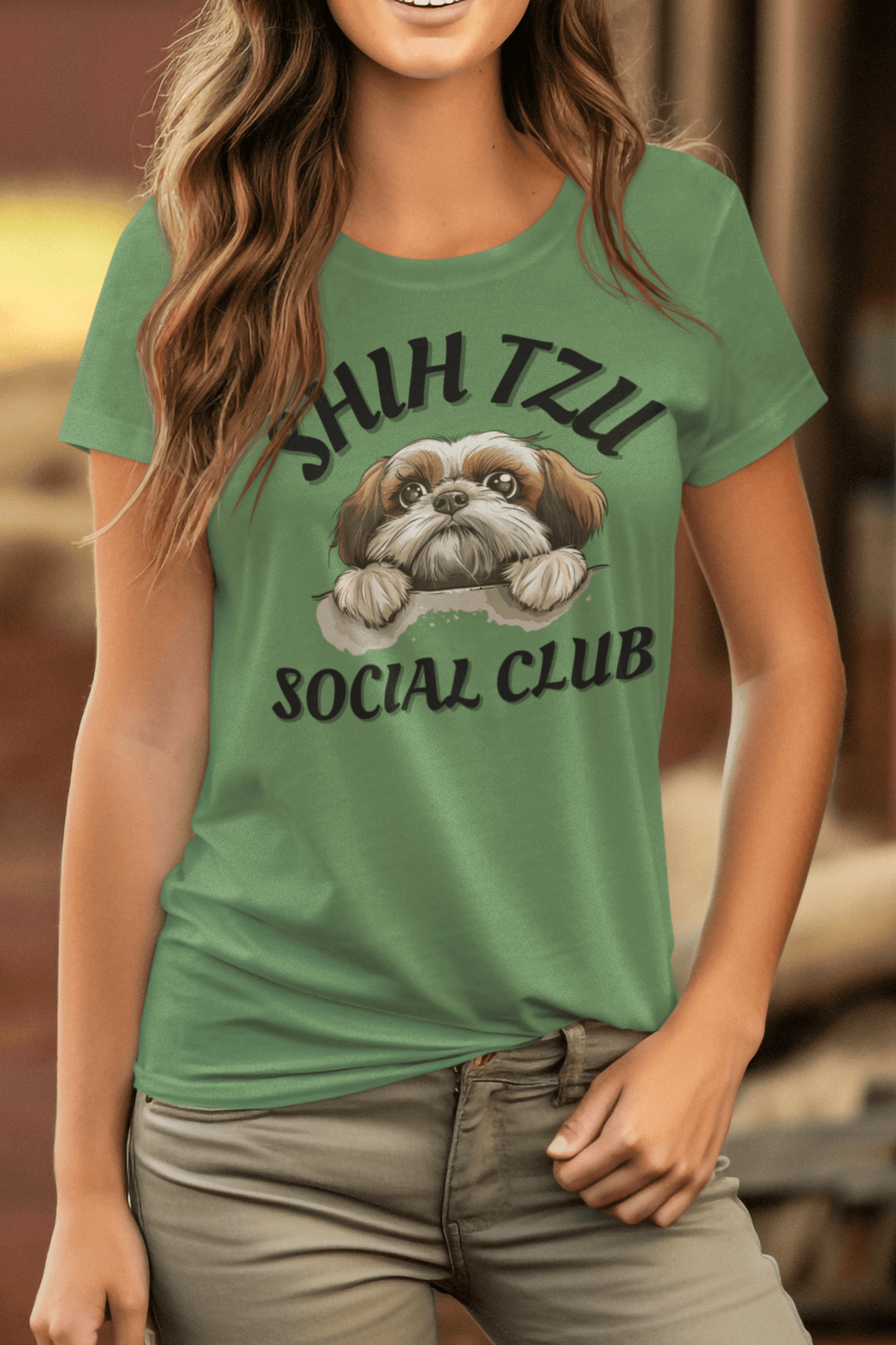 Shih Tzu Social Club T-Shirt – Perfect for proud Shih Tzu owners - Shih Tzu Gifts