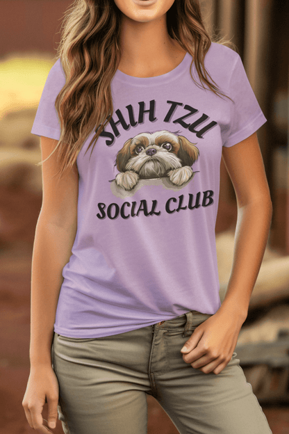 Shih Tzu Social Club T-Shirt – Perfect for proud Shih Tzu owners - Shih Tzu Gifts