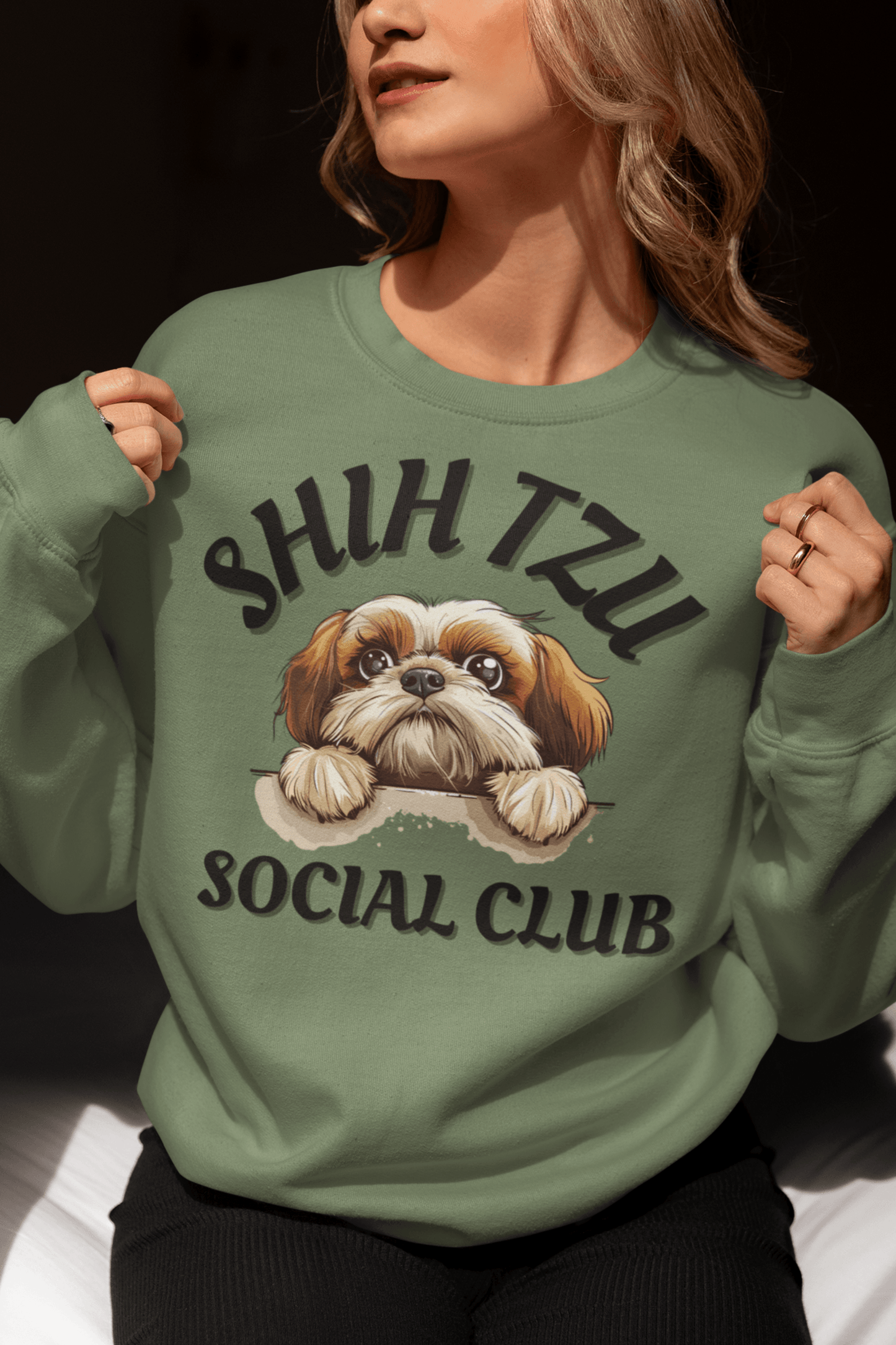 Shih Tzu Social Club Sweatshirt - Shih Tzu Gifts