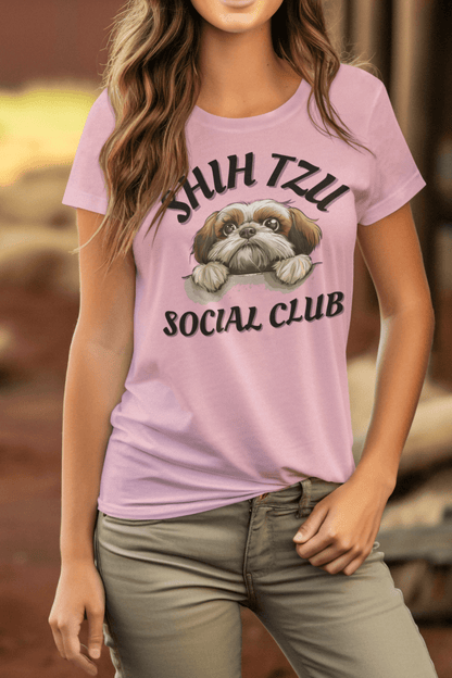 Shih Tzu Social Club T-Shirt – Perfect for proud Shih Tzu owners - Shih Tzu Gifts