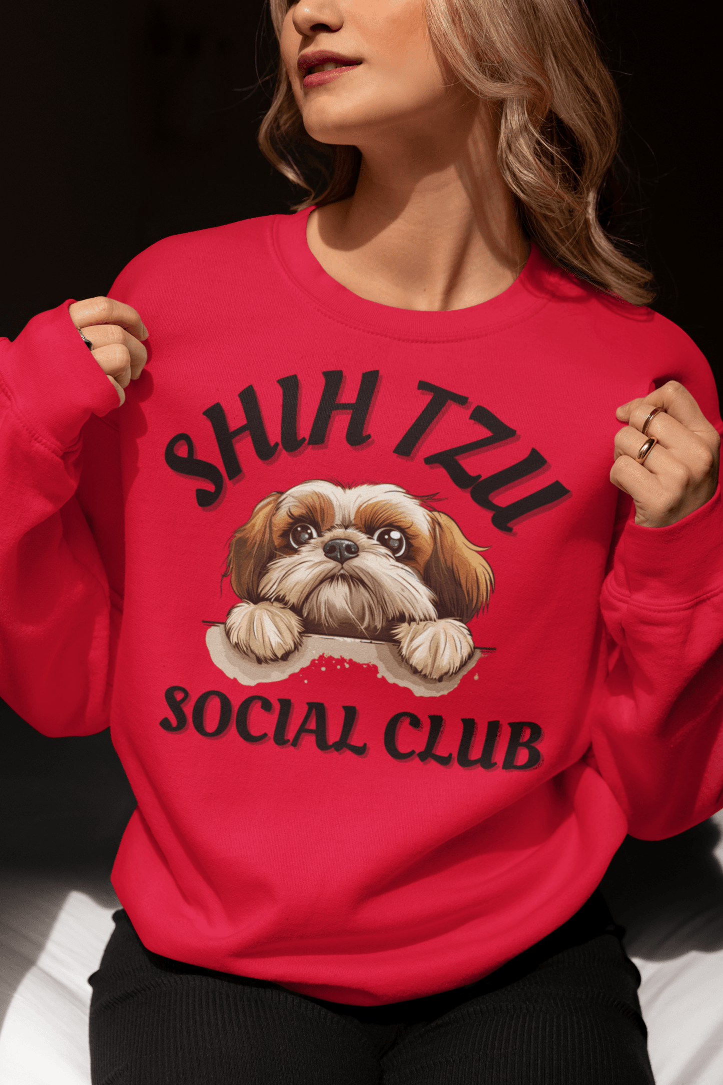 Shih Tzu Social Club Sweatshirt - Shih Tzu Gifts