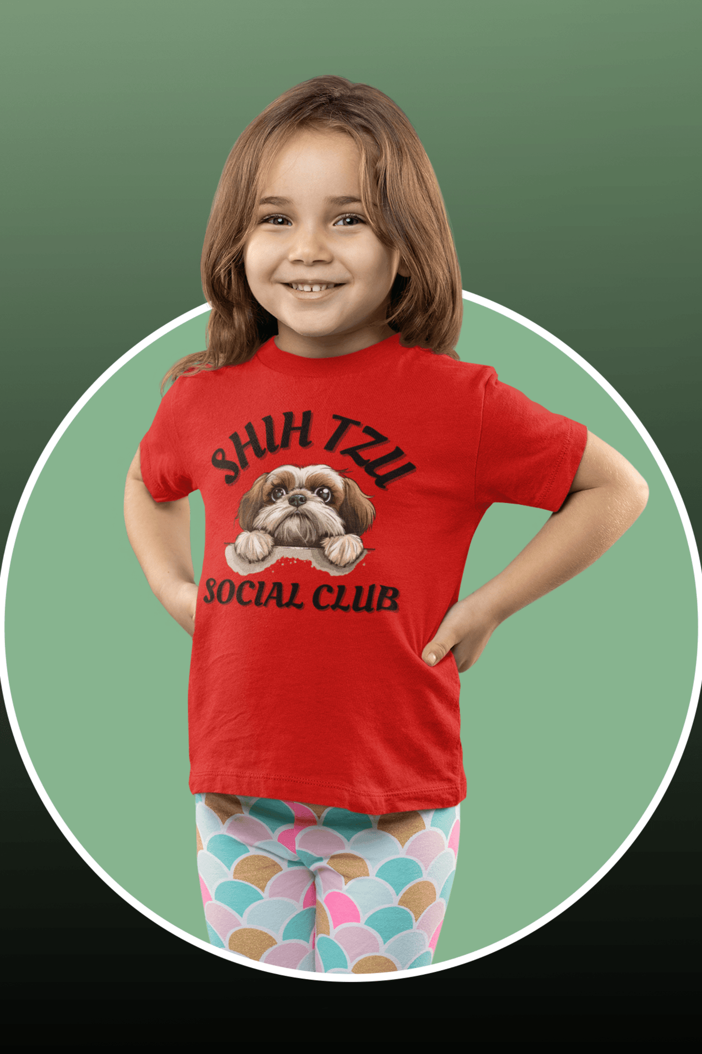 Shih Tzu Social Club Youth Short Sleeve Tee - Shih Tzu Gifts