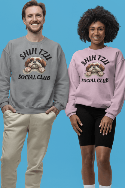 Shih Tzu Social Club Sweatshirt - Shih Tzu Gifts