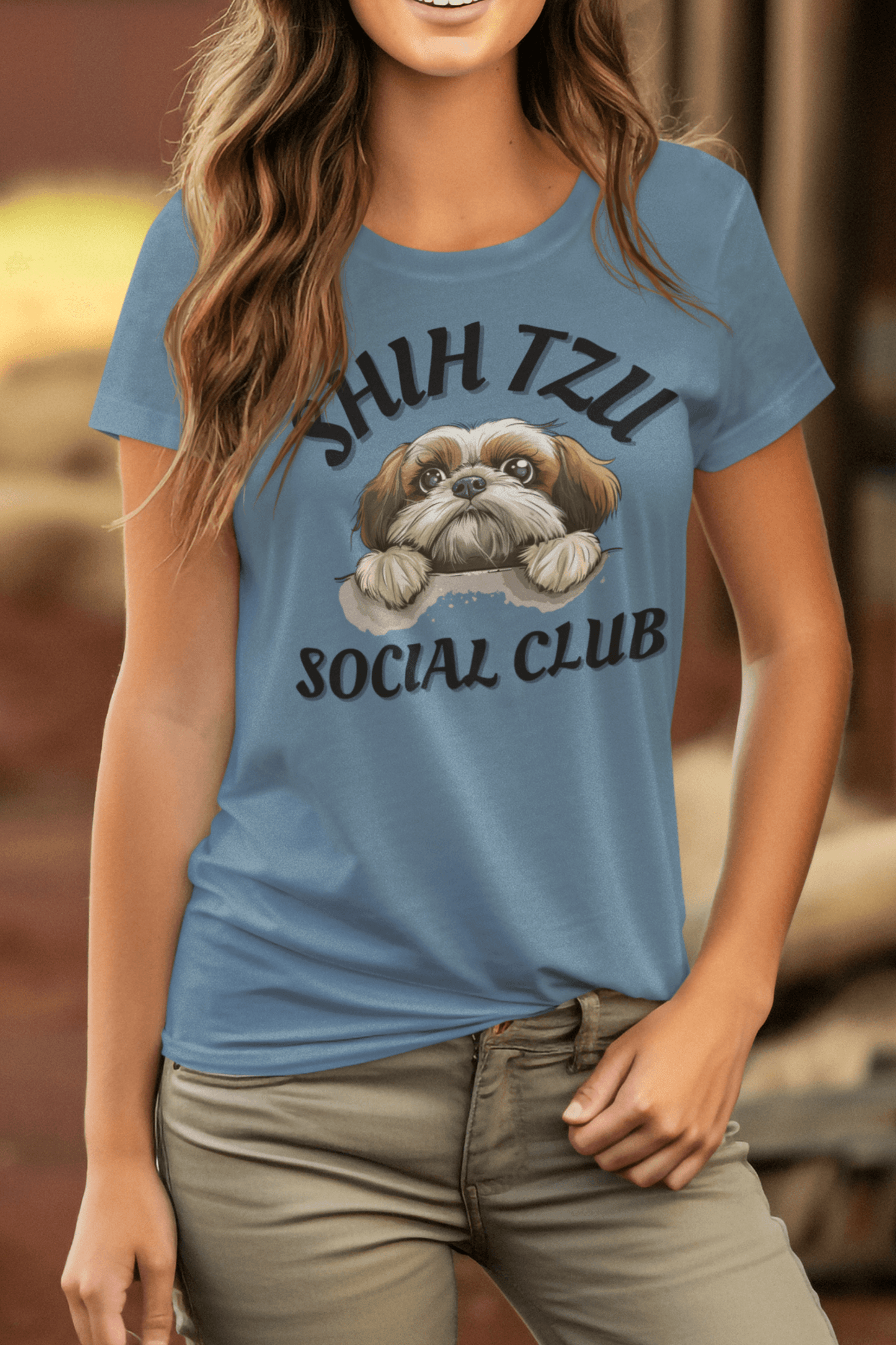 Shih Tzu Social Club T-Shirt – Perfect for proud Shih Tzu owners - Shih Tzu Gifts