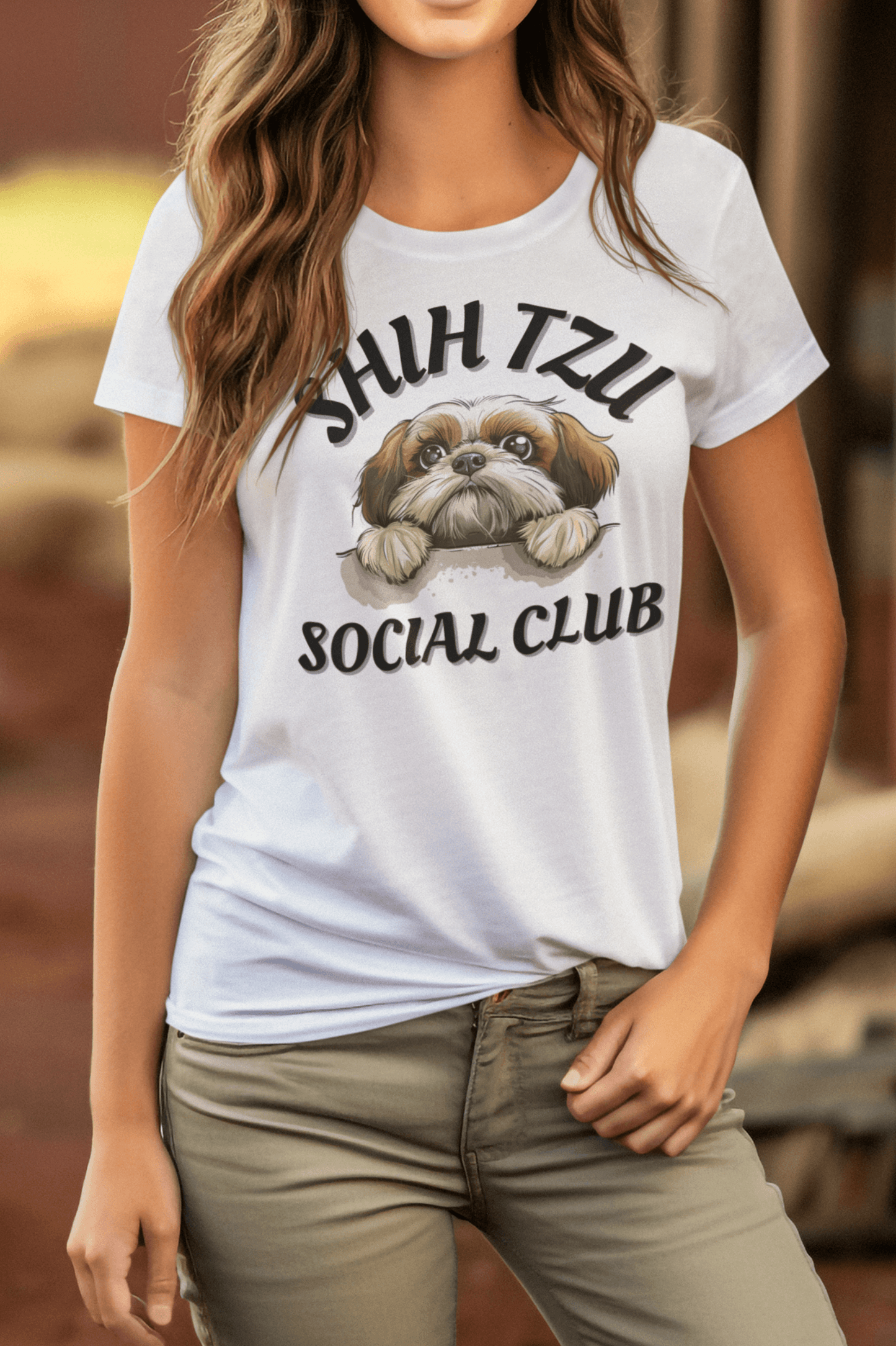 Shih Tzu Social Club T-Shirt – Perfect for proud Shih Tzu owners - Shih Tzu Gifts