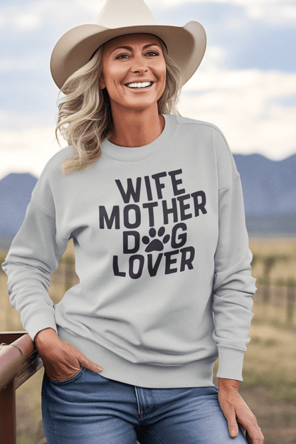 Wife Mother Dog Lover Sweatshirt - Shih Tzu Gifts