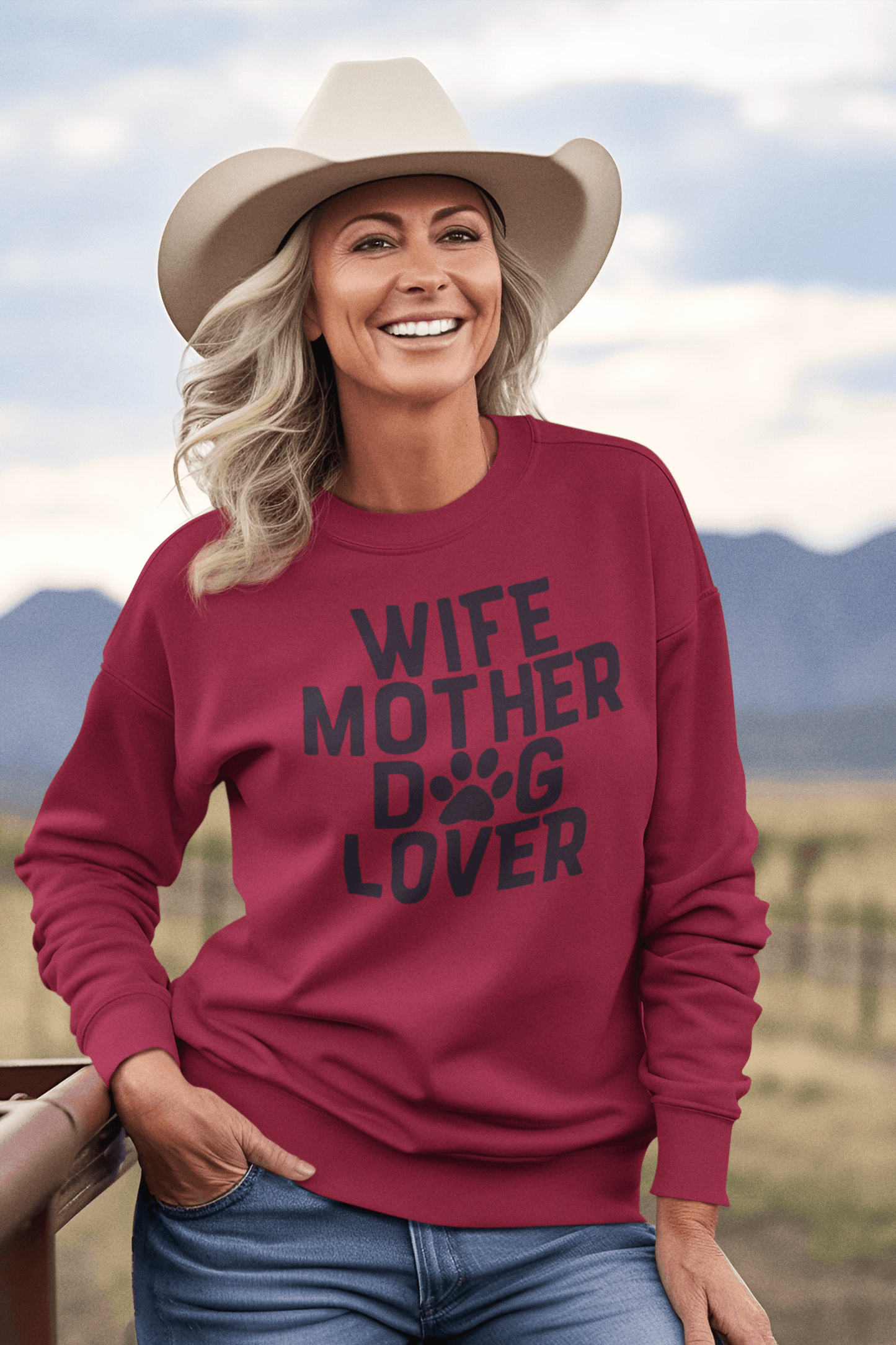 Wife Mother Dog Lover Sweatshirt - Shih Tzu Gifts