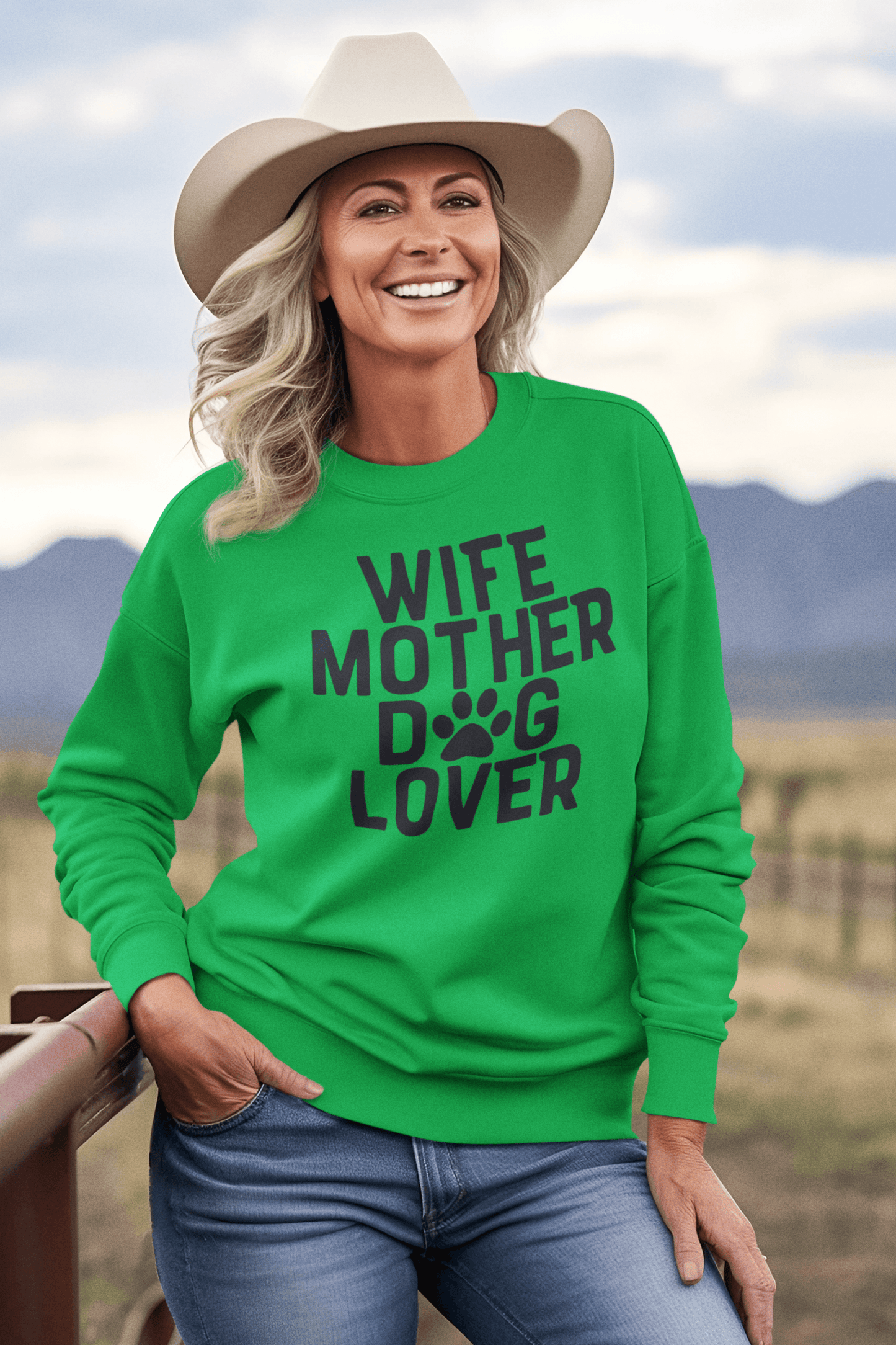 Wife Mother Dog Lover Sweatshirt - Shih Tzu Gifts