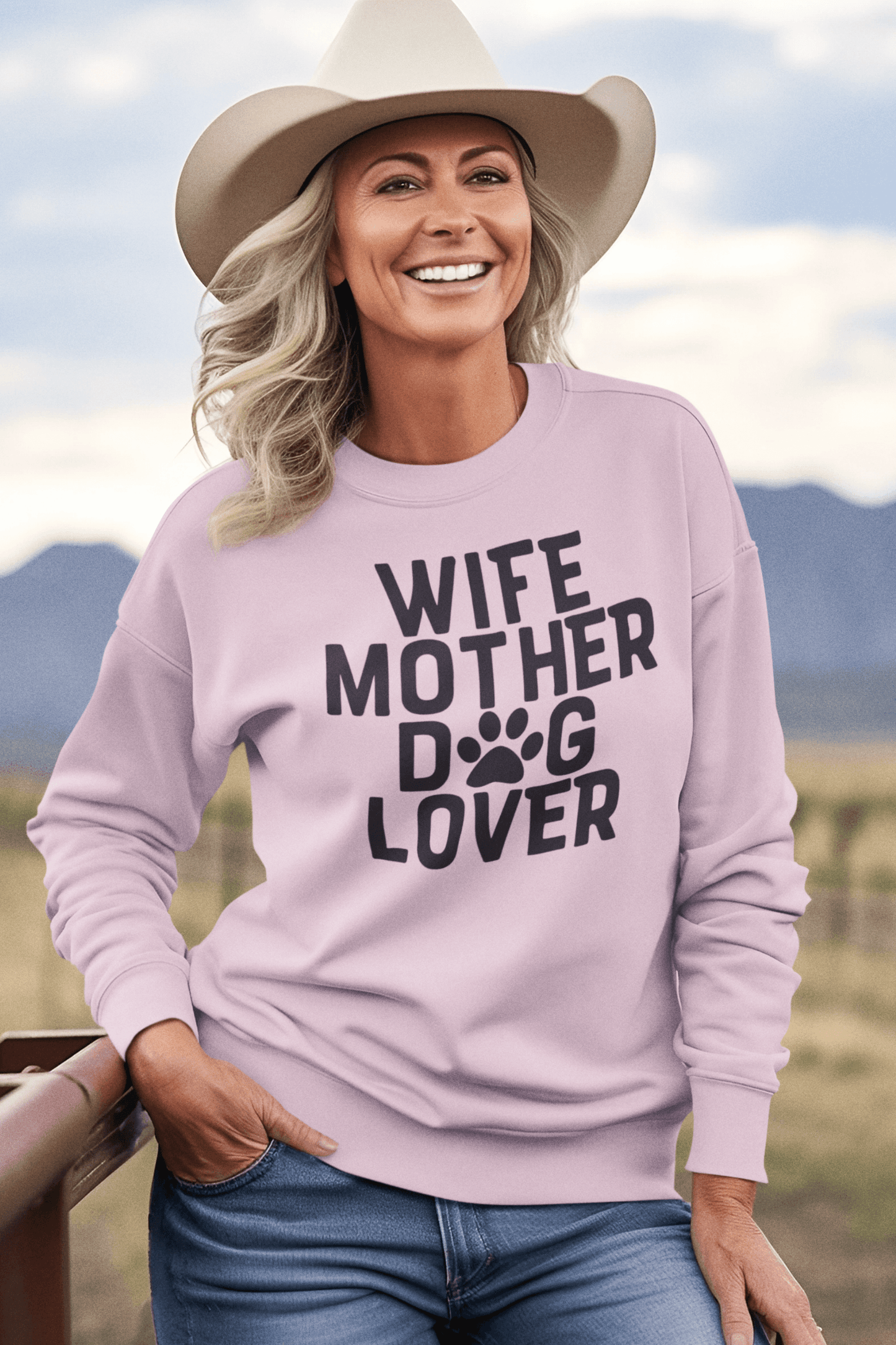 Wife Mother Dog Lover Sweatshirt - Shih Tzu Gifts