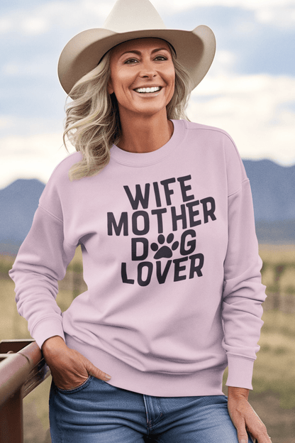 Wife Mother Dog Lover Sweatshirt - Shih Tzu Gifts