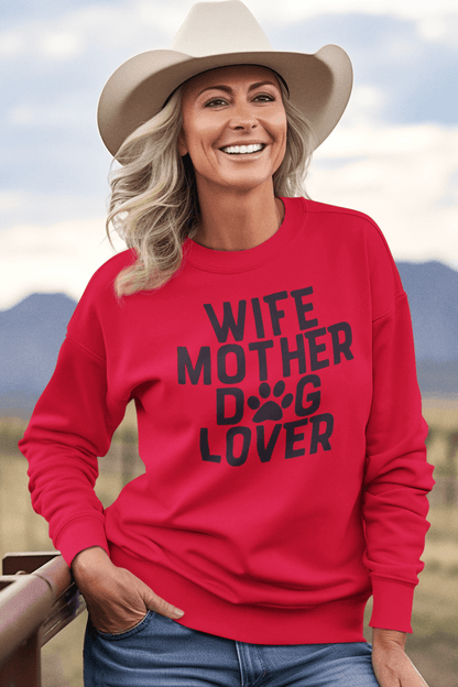 Wife Mother Dog Lover Sweatshirt - Shih Tzu Gifts