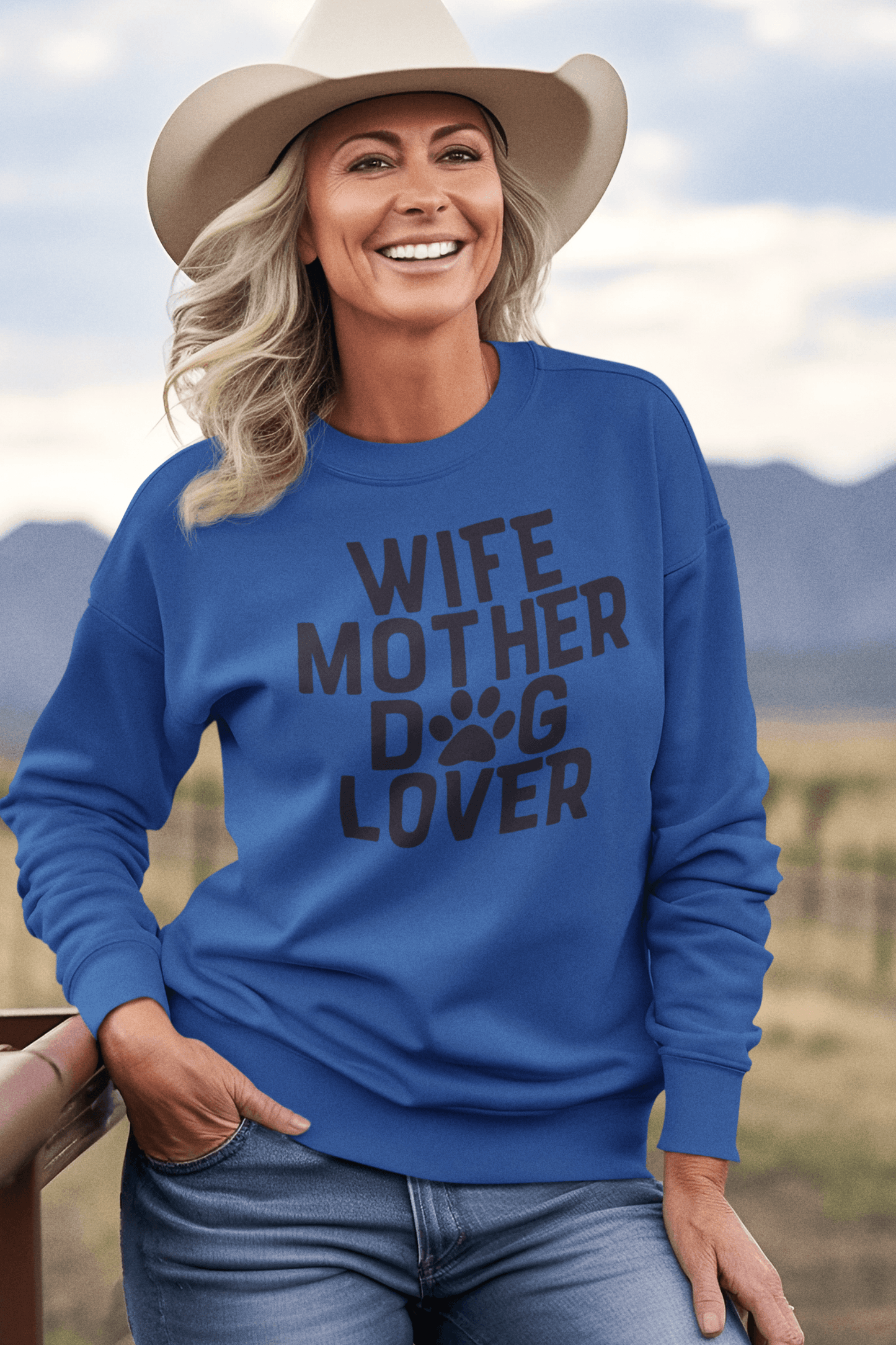 Wife Mother Dog Lover Sweatshirt - Shih Tzu Gifts