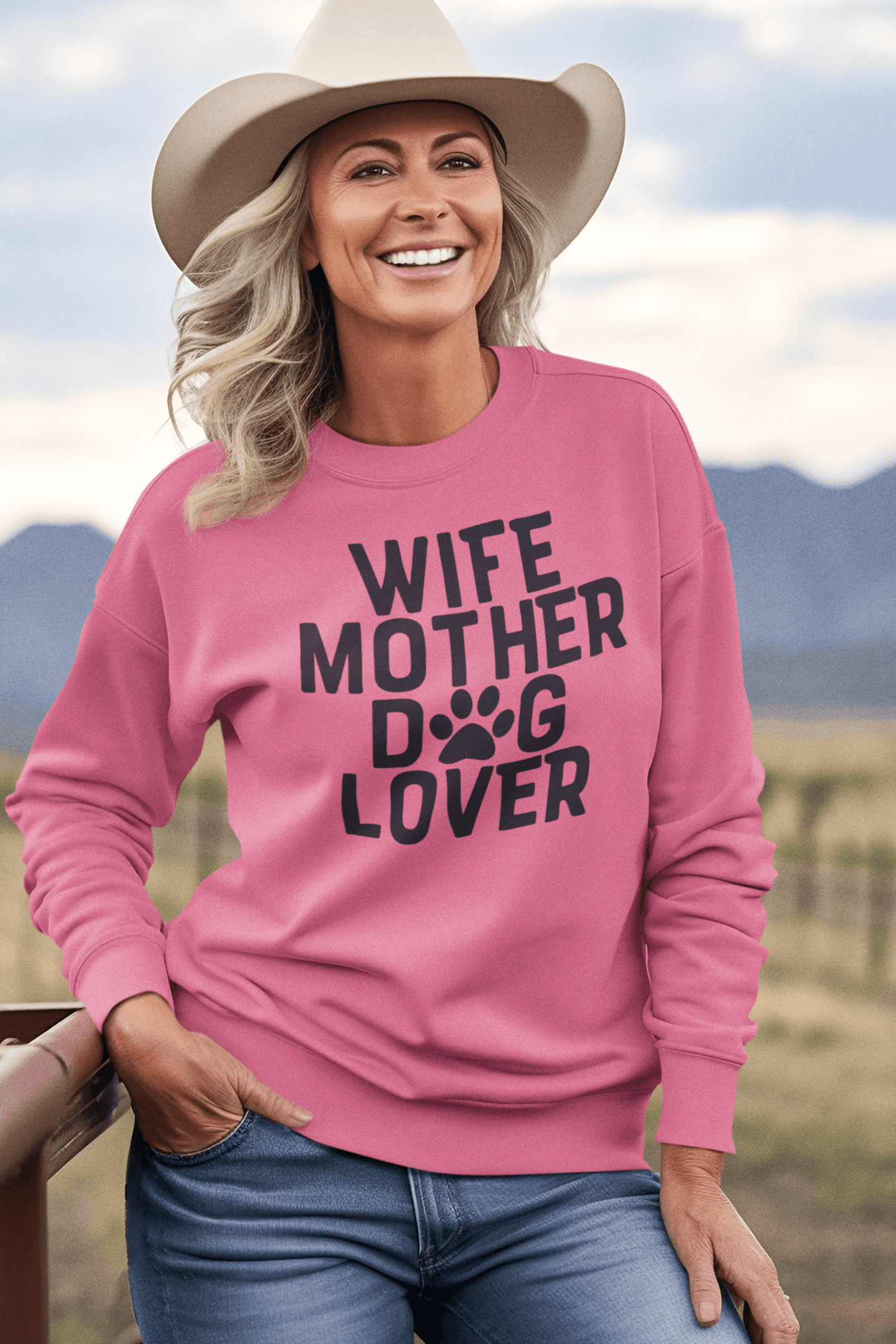 Wife Mother Dog Lover Sweatshirt - Shih Tzu Gifts