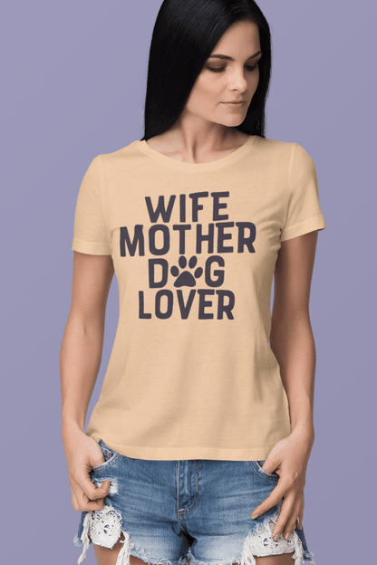 "Wife Mother Dog Lover" T-Shirt – Perfect for dog-loving moms! - Shih Tzu Gifts