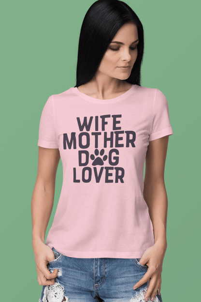 "Wife Mother Dog Lover" T-Shirt – Perfect for dog-loving moms! - Shih Tzu Gifts