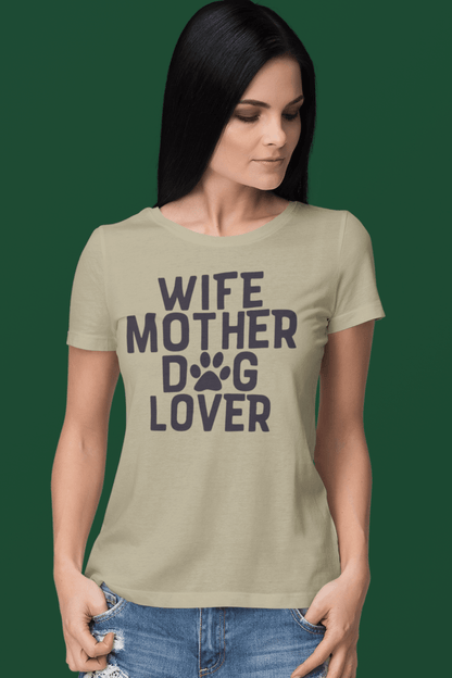 "Wife Mother Dog Lover" T-Shirt – Perfect for dog-loving moms! - Shih Tzu Gifts