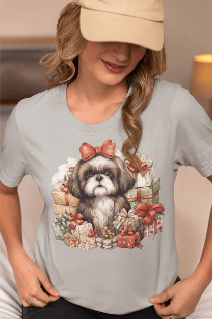 Christmas Gifts Shih Tzu T-Shirt – Perfect Holiday Gift for Dog Lovers - Shih Tzu Gifts