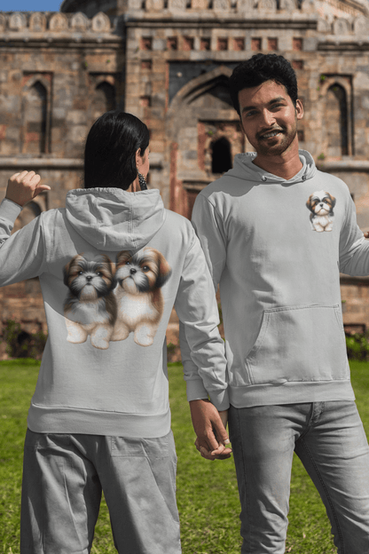 Two Babies Shih Tzu Hooded Sweatshirt - Shih Tzu Gifts