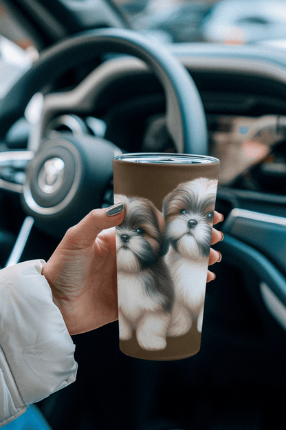 Two Babies Shih Tzu Tumbler - Shih Tzu Gifts