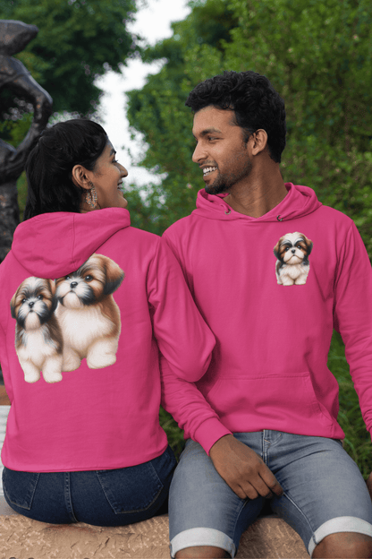 Two Babies Shih Tzu Hooded Sweatshirt - Shih Tzu Gifts