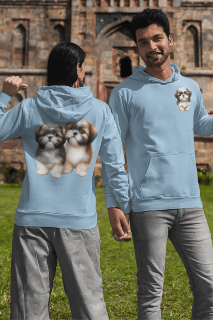 Two Babies Shih Tzu Hooded Sweatshirt - Shih Tzu Gifts