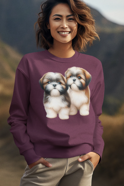 Two Babies Shih Tzu Sweatshirt