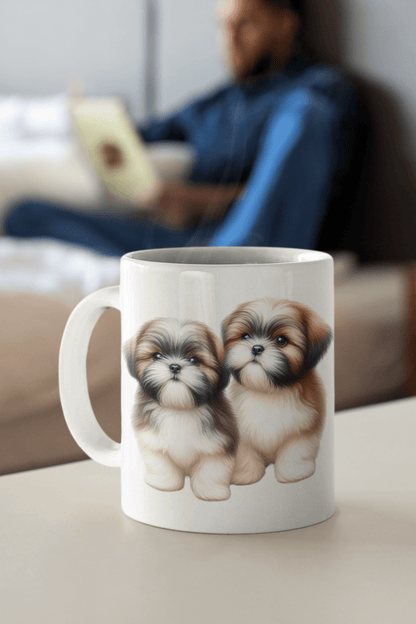 Two Babies Shih Tzu Ceramic Mug - Shih Tzu Gifts