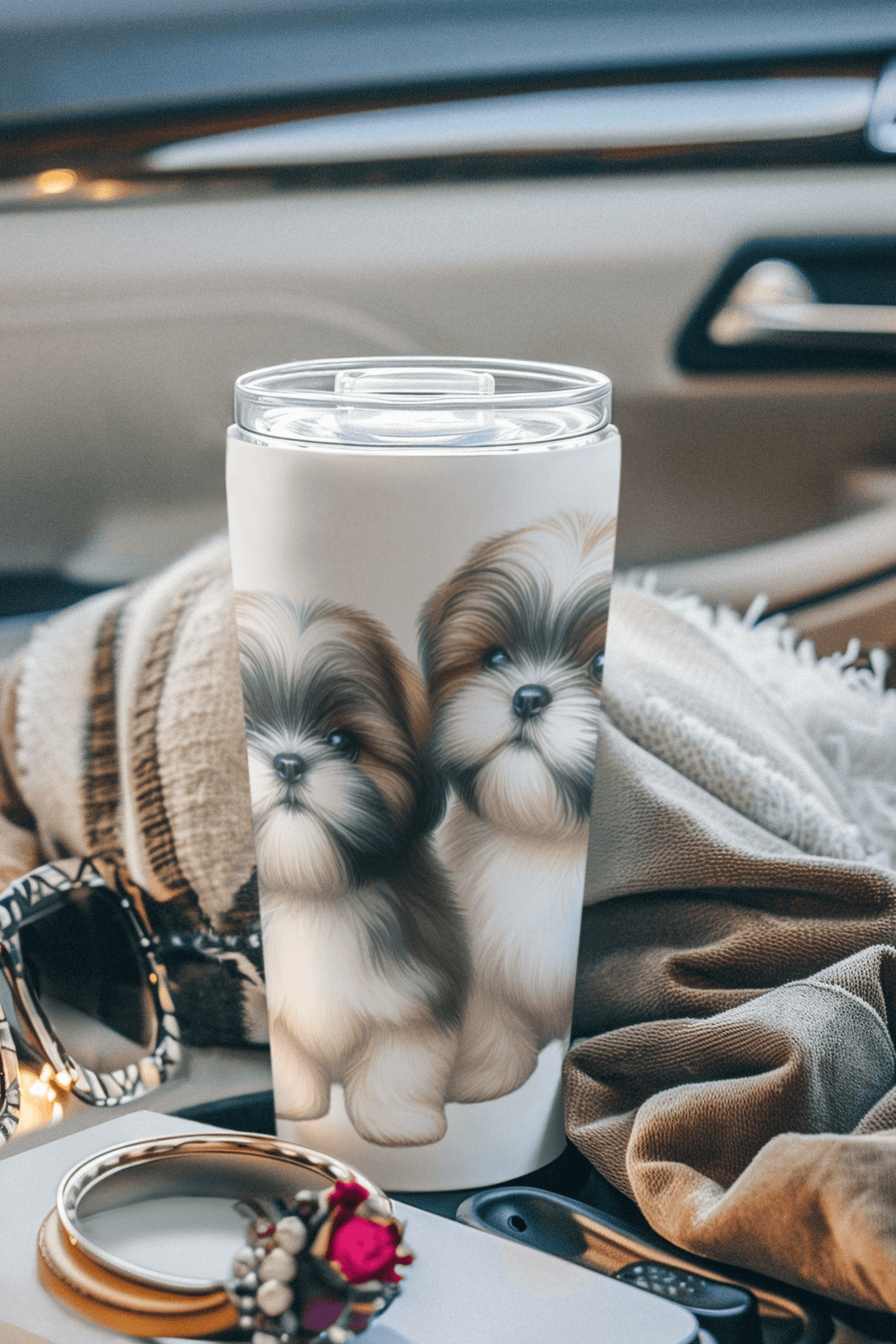 Two Babies Shih Tzu Tumbler - Shih Tzu Gifts