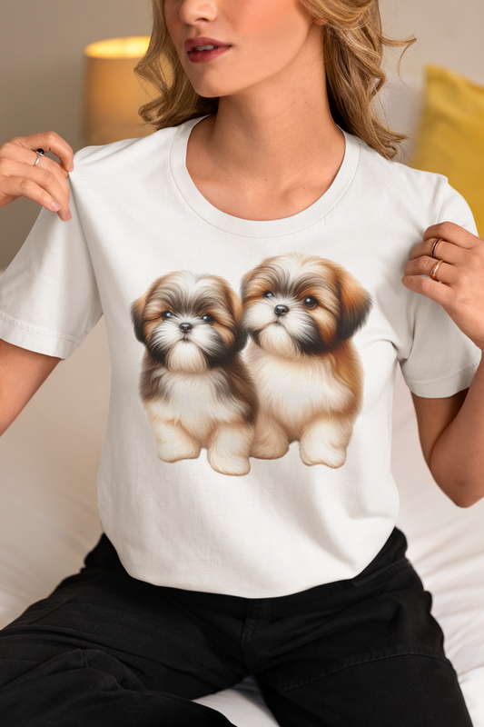 Two Babies Shih Tzu T-Shirt