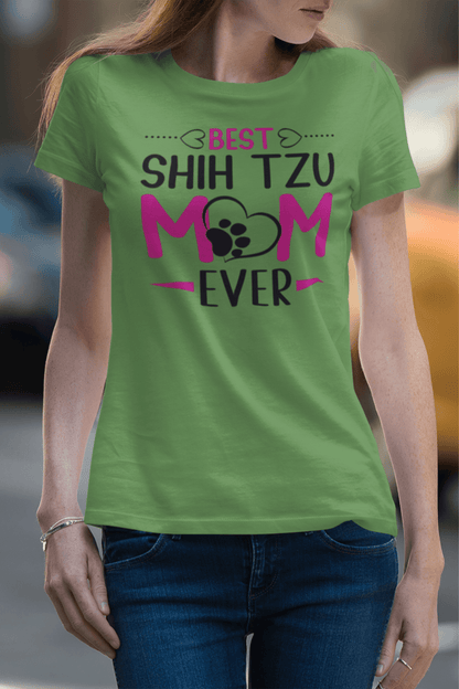 Best Shih Tzu Mom Ever T-Shirt – Perfect Gift for Shih Tzu Lovers - Shih Tzu Gifts