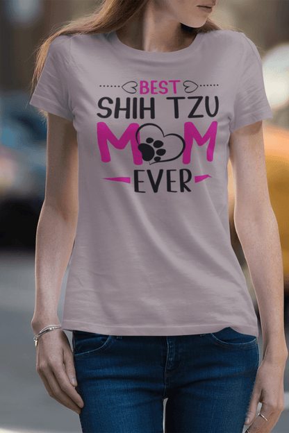 Best Shih Tzu Mom Ever T-Shirt – Perfect Gift for Shih Tzu Lovers - Shih Tzu Gifts