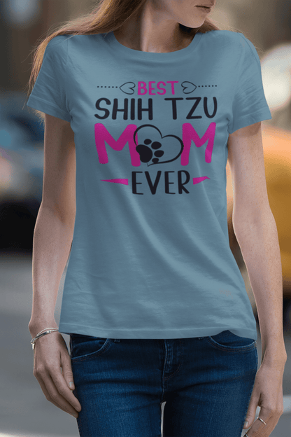 Best Shih Tzu Mom Ever T-Shirt – Perfect Gift for Shih Tzu Lovers - Shih Tzu Gifts