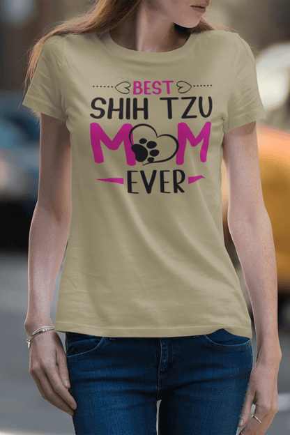 Best Shih Tzu Mom Ever T-Shirt – Perfect Gift for Shih Tzu Lovers - Shih Tzu Gifts