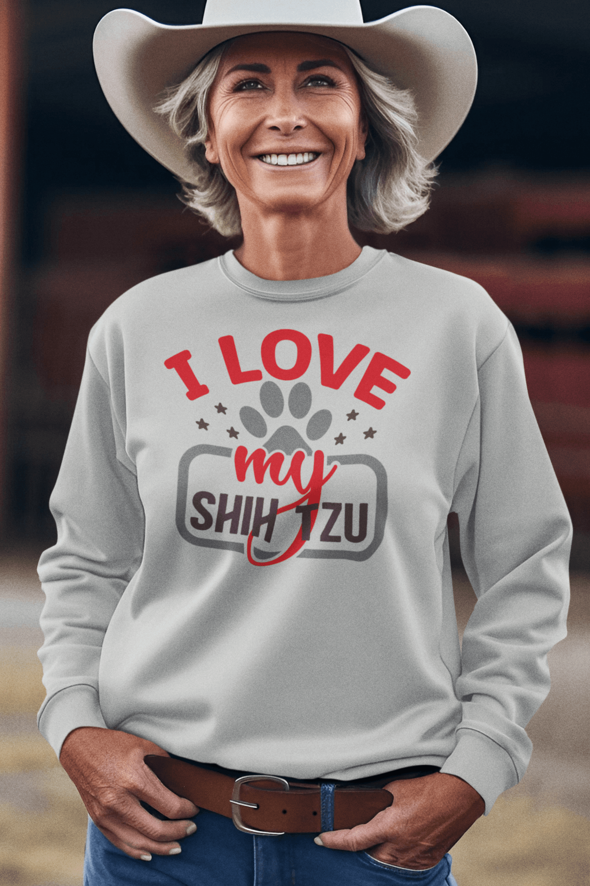 I Love My Shih Tzu Sweatshirt - Shih Tzu Gifts