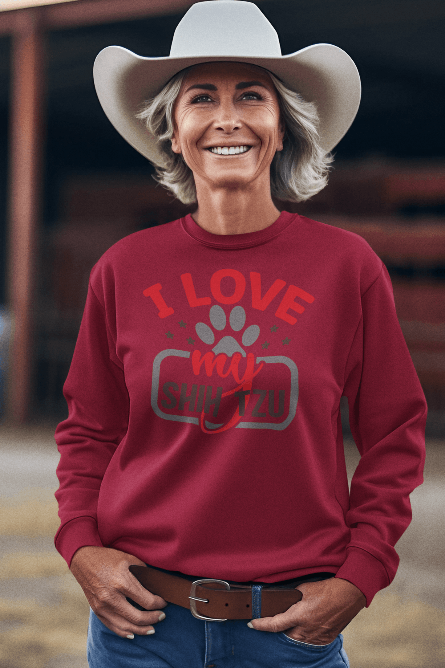 I Love My Shih Tzu Sweatshirt - Shih Tzu Gifts