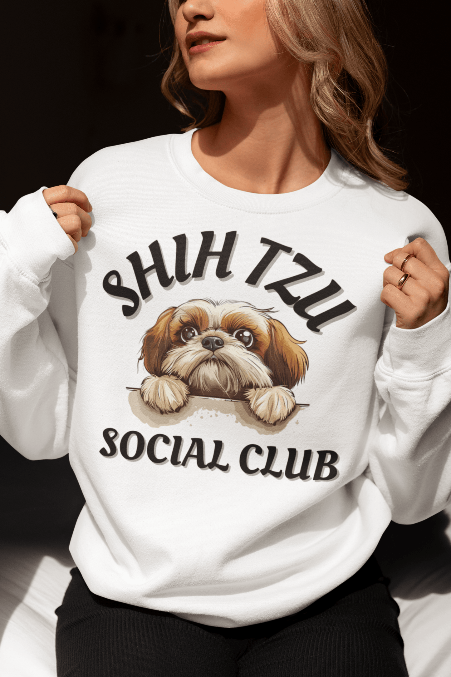 Shih Tzu Social Club Sweatshirt - Shih Tzu Gifts