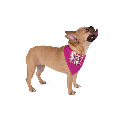 Pink Bow Shih Tzu Pet Bandana - Shih Tzu Gifts