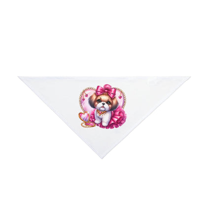 Pink Bow Shih Tzu Pet Bandana - Shih Tzu Gifts