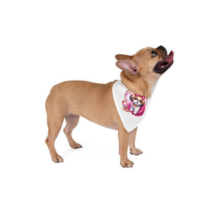 Pink Bow Shih Tzu Pet Bandana - Shih Tzu Gifts