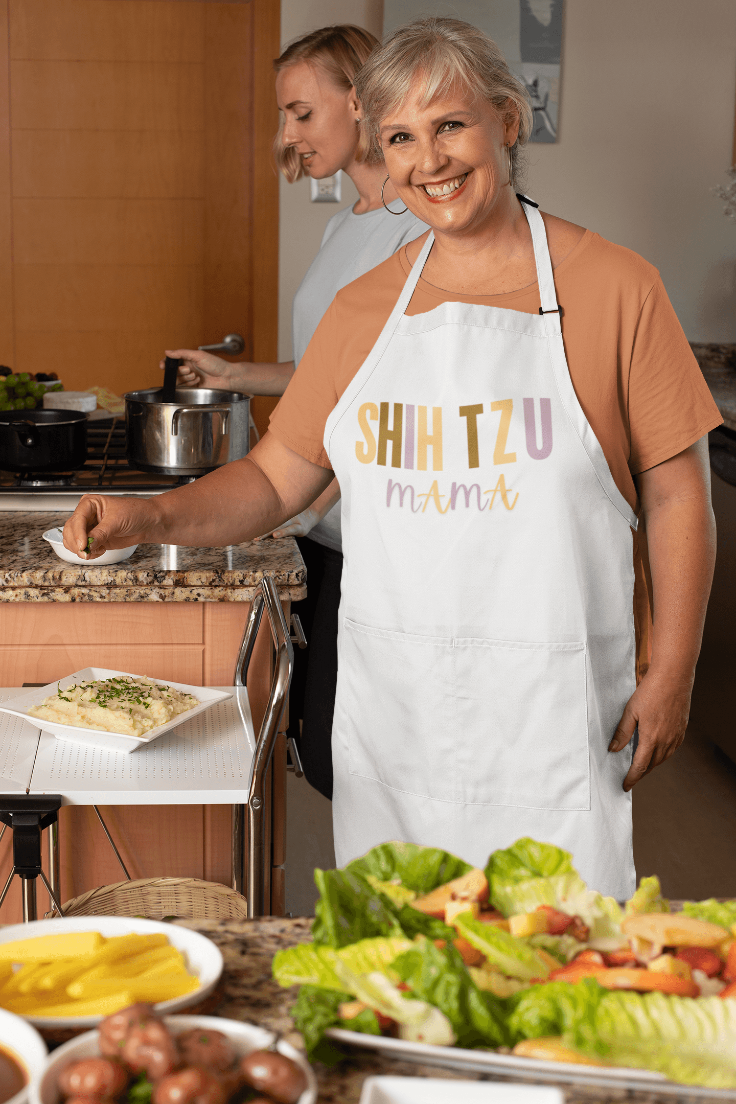 Shih Tzu Mama Words Apron - Shih Tzu Gifts