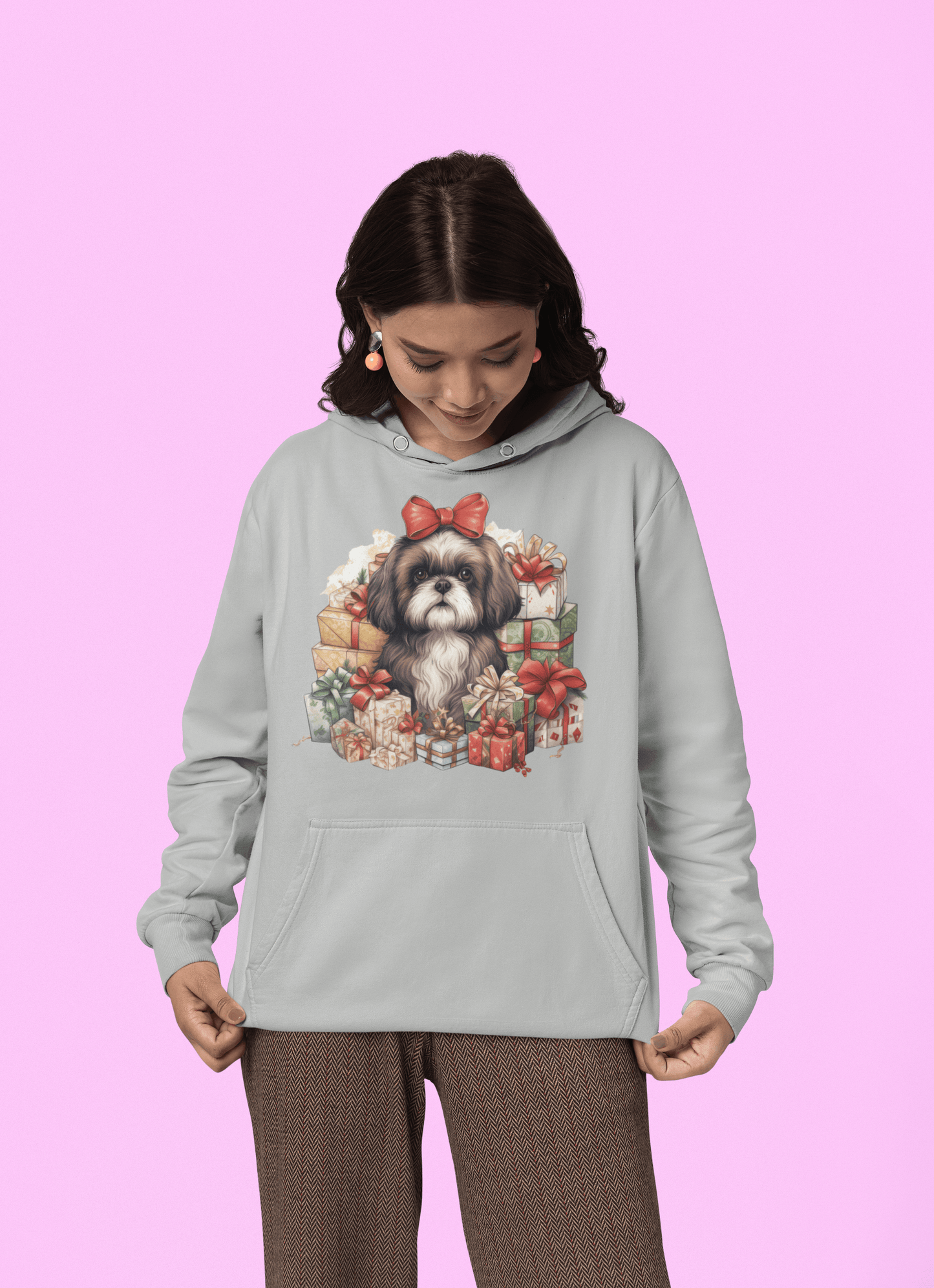 Christmas Gifts Shih Tzu Hooded Sweatshirt - Shih Tzu Gifts